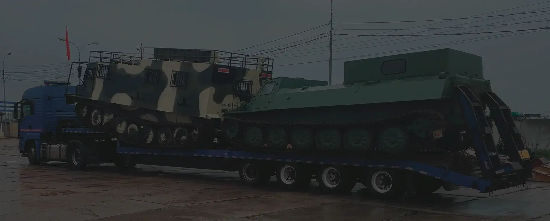 Транспортировка танков и ракет в станице Романовская (Южный округ - Ростовская область) с соблюдением секретности.